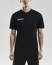 Craft Sport-Tshirt (Trikot) Squad Solid - lockere Schnitt, schnelltrocknend - schwarz Herren
